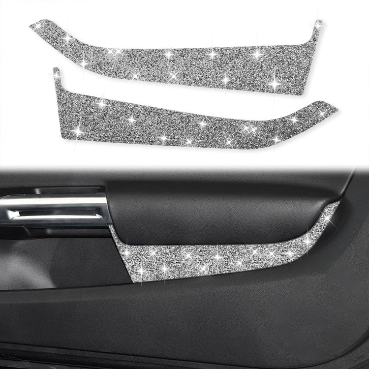 For Ford Mustang 2015-2020 Car Front Door Panel Diamond Decoration Sticker, Left and Right Drive - Car Interior Mouldings by buy2fix | Online Shopping UK | buy2fix