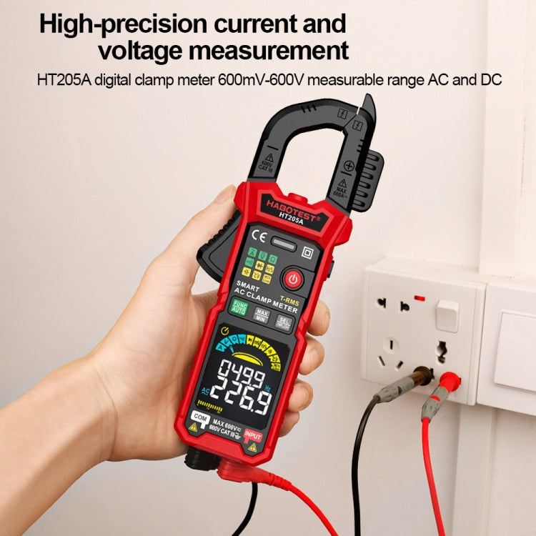 HABOTEST HT205A Multifunctional Intelligent Burn-proof Clamp Multimeter - Digital Multimeter by HABOTEST | Online Shopping UK | buy2fix