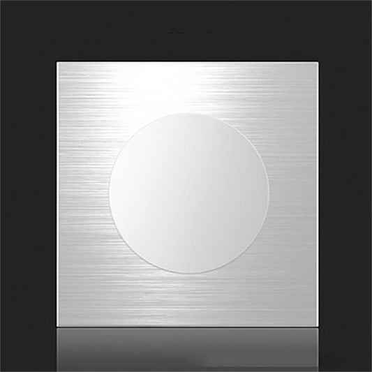 86mm Gray Aluminum Wire Drawing LED Switch Panel, Style:Blank Panel - Consumer Electronics by buy2fix | Online Shopping UK | buy2fix