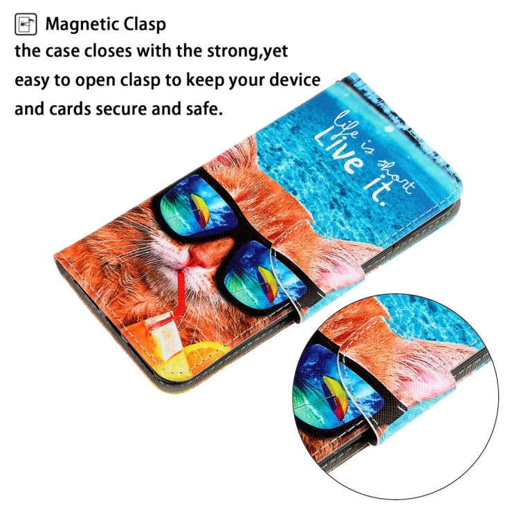 For Xiaomi Redmi 9A 3D Colored Drawing Horizontal Flip PU Leather Case with Holder & Card Slots & Wallet(Underwater Cat) - Xiaomi Cases by buy2fix | Online Shopping UK | buy2fix