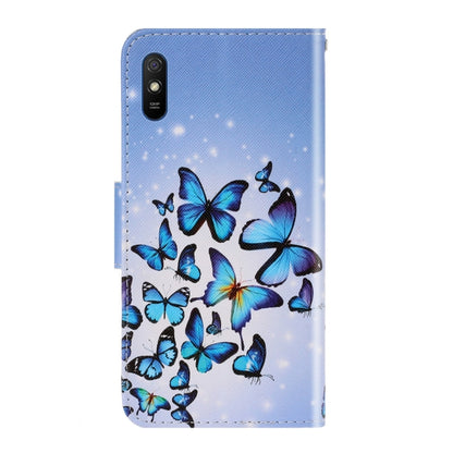 For Xiaomi Redmi 9A 3D Colored Drawing Horizontal Flip PU Leather Case with Holder & Card Slots & Wallet(Multiple Butterflies) - Xiaomi Cases by buy2fix | Online Shopping UK | buy2fix