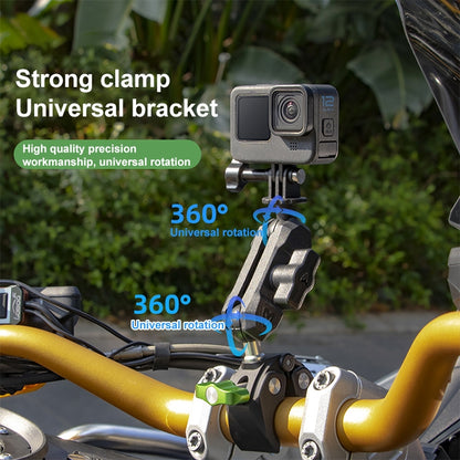 RUIGPRO Crab Clamp Action Camera Bracket Dual-Head Crab 3-Stage Selfie Stick - Holder by RUIGPRO | Online Shopping UK | buy2fix