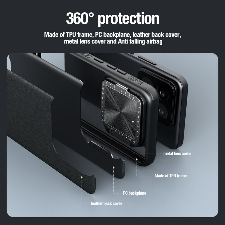 For Xiaomi 14 Pro NILLKIN CamShield Prop Series Magnetic PC + TPU Phone Case(Black) - 14 Pro Cases by NILLKIN | Online Shopping UK | buy2fix