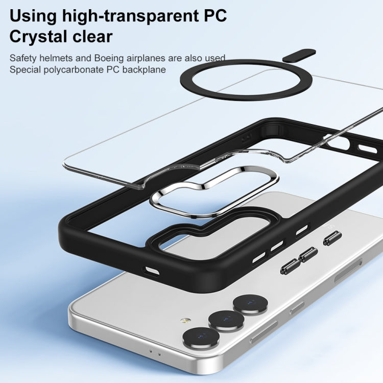 For Samsung Galaxy S24+ 5G MagSafe Anti-fingerprint Highly Transparent PC Phone Case(Green) - Galaxy S24+ 5G Cases by buy2fix | Online Shopping UK | buy2fix