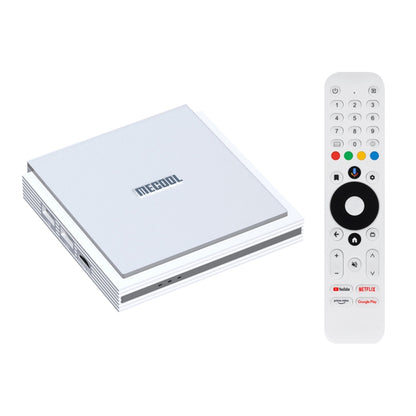 MECOOL KM2 Plus Android 11 Dual-band WiFi Smart Voice TV Box 4GB+32GB, EU Plug(White) - Amlogic S905 by MECOOL | Online Shopping UK | buy2fix