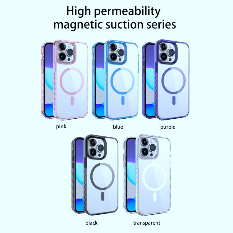 For iPhone 14 / 13 2.5mm MagSafe Acrylic Hybrid TPU Phone Case(Deep Purple) - iPhone 14 Cases by buy2fix | Online Shopping UK | buy2fix