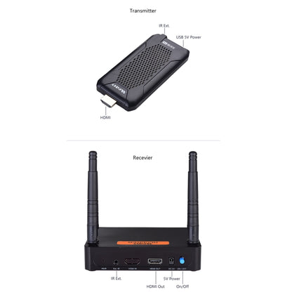 Measy FHD656 Mini 1080P HDMI 1.4 HD Wireless Audio Video Transmitter Receiver Extender Transmission System, Transmission Distance: 100m, US Plug - Computer & Networking by Measy | Online Shopping UK | buy2fix