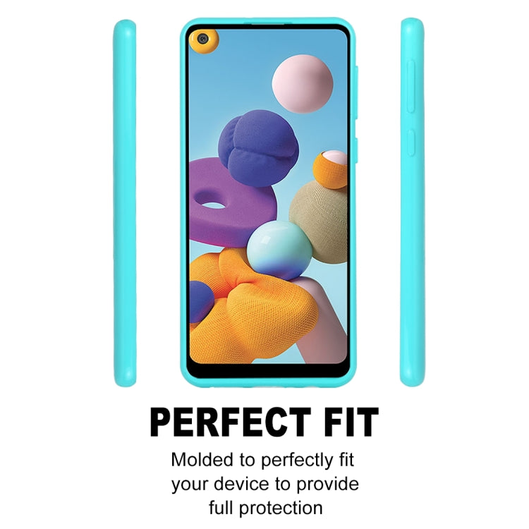 For Samsung Galaxy A21s GOOSPERY JELLY Full Coverage Soft Case(Mint Green) - Galaxy Phone Cases by GOOSPERY | Online Shopping UK | buy2fix