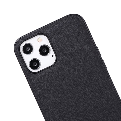 For iPhone 12 / 12 Pro GEBEI Full-coverage Shockproof Leather Protective Case(Black) - iPhone 12 / 12 Pro Cases by GEBEI | Online Shopping UK | buy2fix