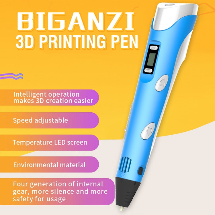 Hand-held 3D Printing Pen, AU Plug (Blue) - Consumer Electronics by buy2fix | Online Shopping UK | buy2fix