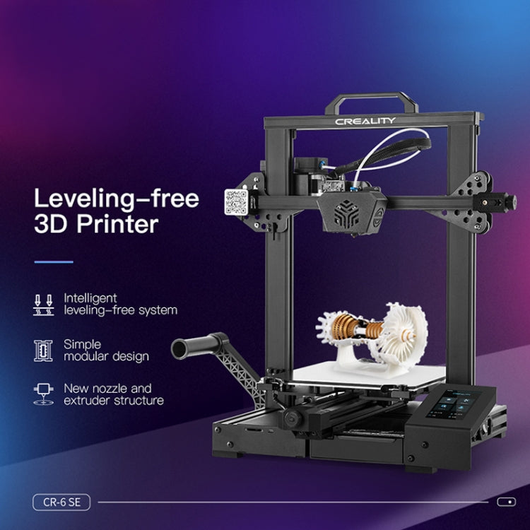 CREALITY CR-6 SE 350W Intelligent Leveling-free DIY 3D Printer, Print Size : 23.5 x 23.5 x 25cm, EU Plug - 3D Printer by Creality | Online Shopping UK | buy2fix