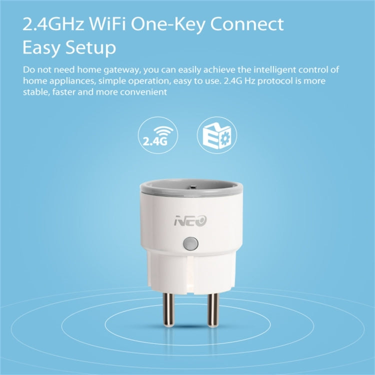 NEO NAS-WR01W WiFi EU Smart Power Plug,with Remote Control Appliance Power ON/OFF via App & Timing function - Consumer Electronics by NEO | Online Shopping UK | buy2fix