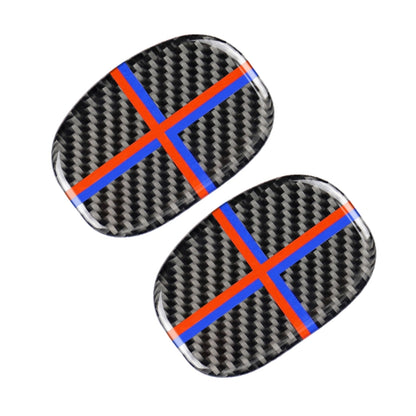 Red Blue Color Car Seat Back Handle Carbon Fiber Decorative Sticker for BMW Mini Cooper F55 / F56 - Car Interior Mouldings by buy2fix | Online Shopping UK | buy2fix