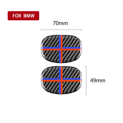 Red Blue Color Car Seat Back Handle Carbon Fiber Decorative Sticker for BMW Mini Cooper F55 / F56 - Car Interior Mouldings by buy2fix | Online Shopping UK | buy2fix