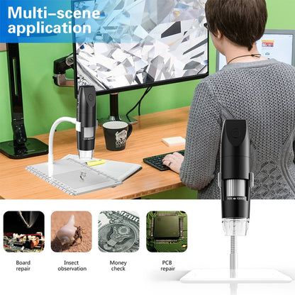 316 50-1000X Adjustable Smart Wifi USB Digital Microscope (Black) - Consumer Electronics by buy2fix | Online Shopping UK | buy2fix