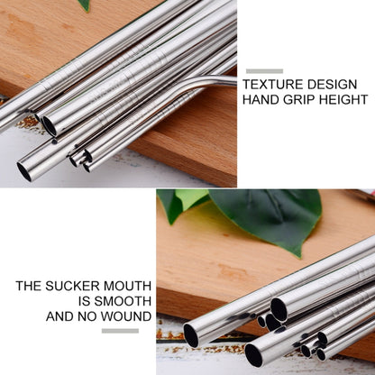 4 PCS Reusable Stainless Steel Drinking Straw + Cleaner Brush Set Kit,  215*6mm(Colour) - Home & Garden by buy2fix | Online Shopping UK | buy2fix