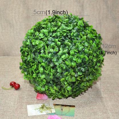 Artificial Aglaia Odorata Plant Ball Topiary Wedding Event Home Outdoor Decoration Hanging Ornament, Diameter: 4.7 inch - Home & Garden by buy2fix | Online Shopping UK | buy2fix