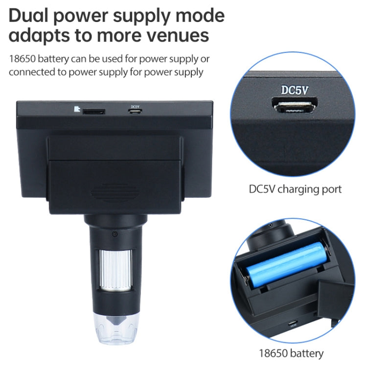 720P 4.3 inch Display Screen HD Industrial Digital Microscope - Digital Microscope by buy2fix | Online Shopping UK | buy2fix