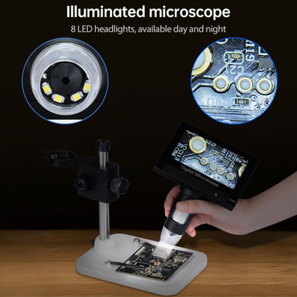 720P 4.3 inch Display Screen HD Industrial Digital Microscope - Digital Microscope by buy2fix | Online Shopping UK | buy2fix