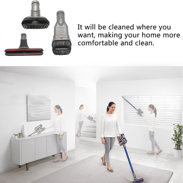 XD969 3 in 1 Round Brush + Stiff Brush + Bed Brush for Dyson Vacuum Cleaner - Consumer Electronics by buy2fix | Online Shopping UK | buy2fix