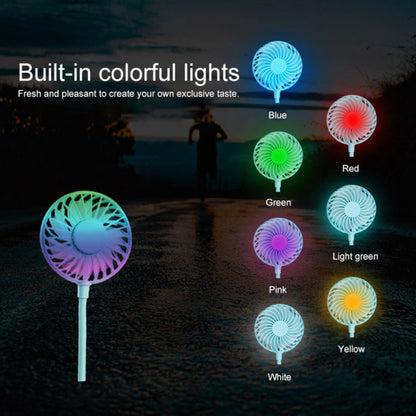 Creative Mini Hanging Neck Type Fan Outdoor LED Fan (Blue) - Consumer Electronics by buy2fix | Online Shopping UK | buy2fix