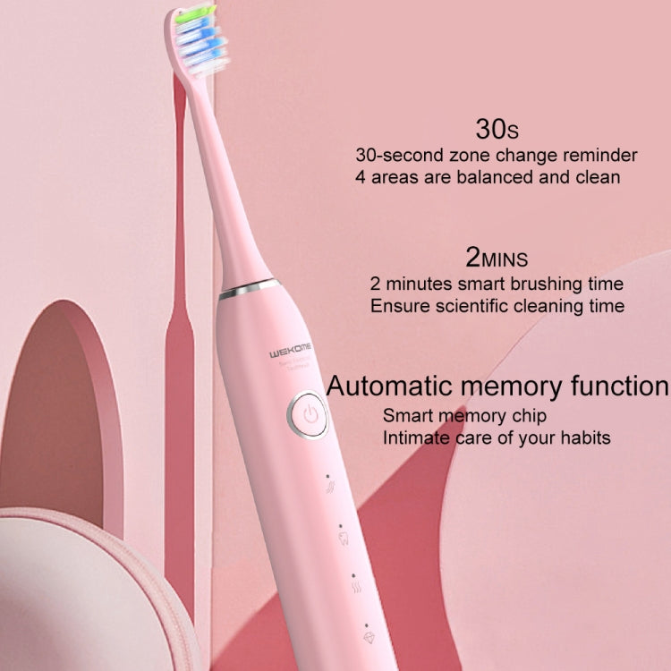 WK WT-C11 IPX7 Smart Sonic Electric Toothbrush (White) - Toothbrushes by WK | Online Shopping UK | buy2fix