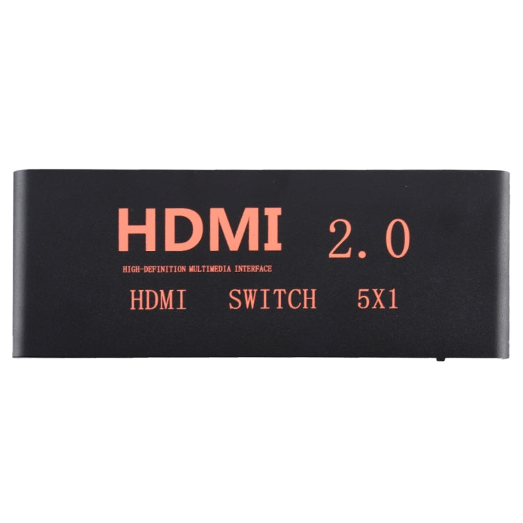 5X1 4K/60Hz HDMI 2.0 Switch with Remote Control, EU Plug - Switch by buy2fix | Online Shopping UK | buy2fix