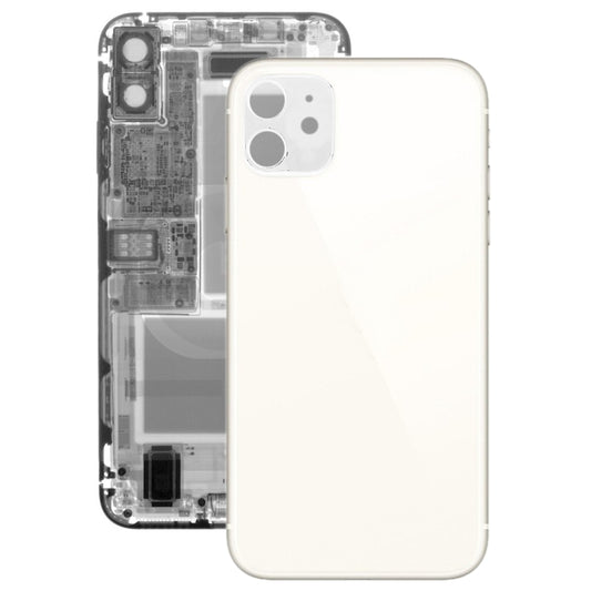 Glass Battery Back Cover for iPhone 11(White) - Back Cover by buy2fix | Online Shopping UK | buy2fix