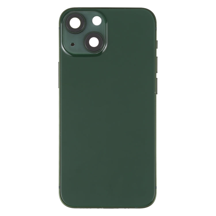 For iPhone 13 mini Battery Back Cover with Side Keys & Card Tray & Power + Volume Flex Cable & Wireless Charging Module(Green) - Repair & Spare Parts by buy2fix | Online Shopping UK | buy2fix