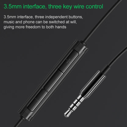 Original Xiaomi Black Shark 3.5mm Wire-controlled Semi-in-ear Gaming Earphone, Support Calls, Cable Length: 1.2m(Black) - Normal Style Earphone by Xiaomi | Online Shopping UK | buy2fix