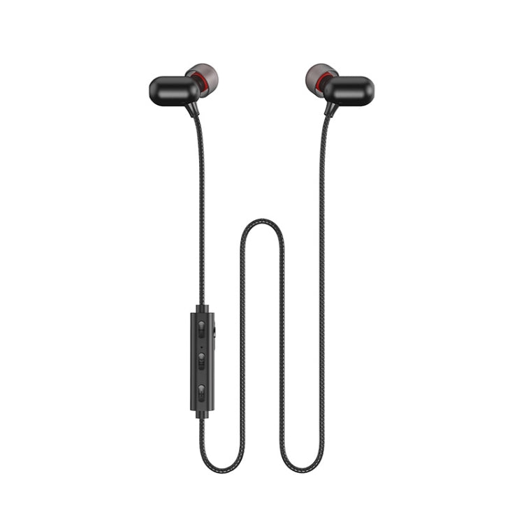 REMAX RB-S11 Lotune Series Wireless Metal Powerbears V5.0 Bluetooth Earphone (Black) - Neck-mounted Earphone by REMAX | Online Shopping UK | buy2fix