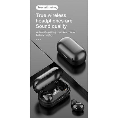 T8 TWS Intelligent Noise Cancelling IPX6 Waterproof Bluetooth Earphone with Magnetic Charging Box & Digital Display, Support Automatic Pairing & HD Call & Voice Assistant(Black) - TWS Earphone by buy2fix | Online Shopping UK | buy2fix