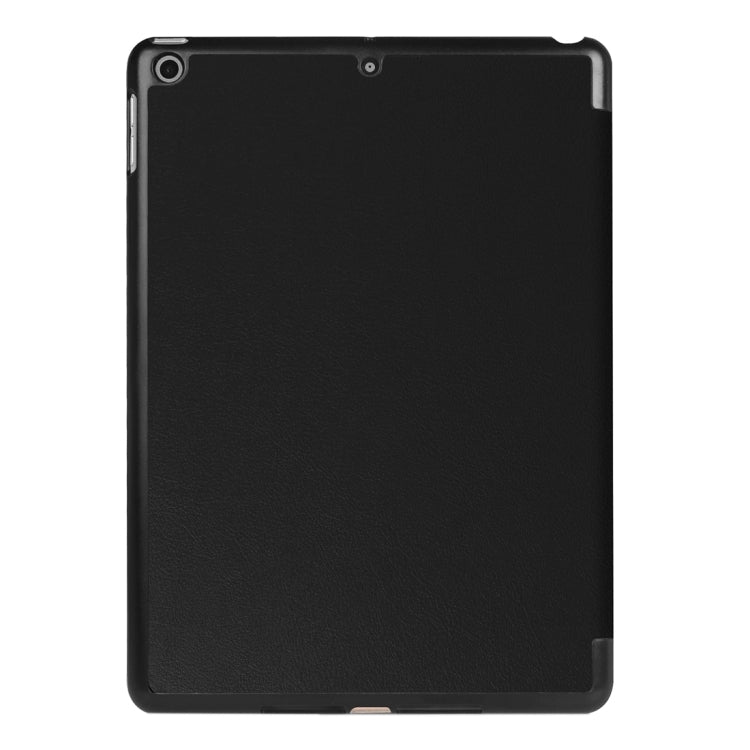 For iPad 9.7 (2018) & iPad 9.7 (2017) Custer Texture Horizontal Flip Leather Case with Three-folding Holder & Sleep / Wake-up Function(Black) - Apple Accessories by buy2fix | Online Shopping UK | buy2fix