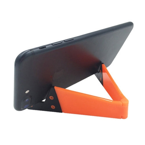 V Shape Universal Mobile Phone Tablet Bracket Holder (Orange) - Desktop Holder by buy2fix | Online Shopping UK | buy2fix