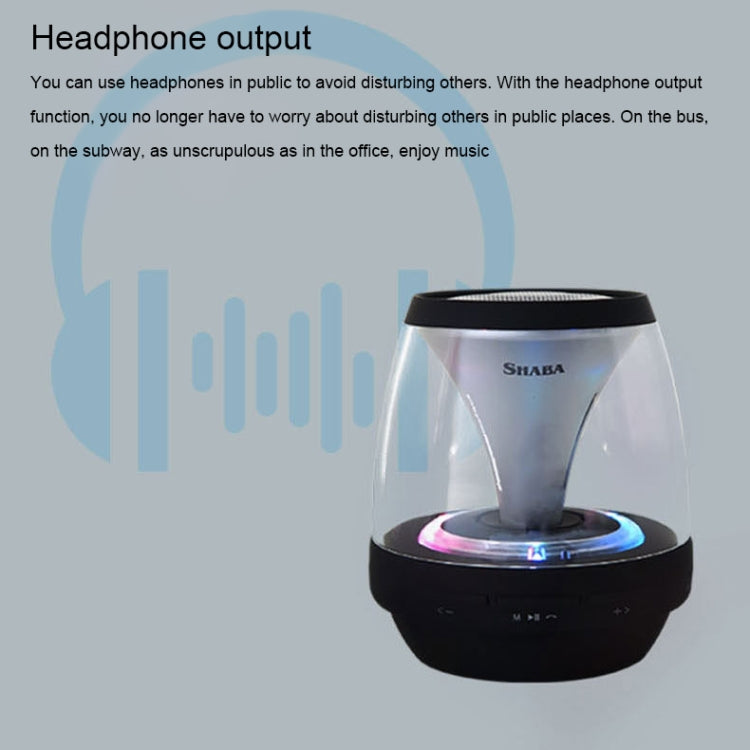 SHABA VS-18 Bluetooth 4.2 Multi-function Portable Small Magic Lamp Colorful Wireless Bluetooth Speaker (Black) - Mini Speaker by buy2fix | Online Shopping UK | buy2fix