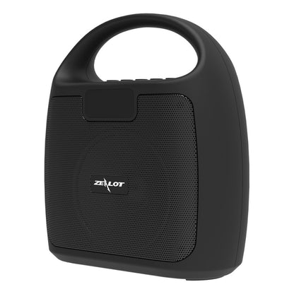 ZEALOT S42 Portable FM Radio Wireless Bluetooth Speaker with Built-in Mic, Support Hands-Free Call & TF Card & AUX (Black) - Desktop Speaker by ZEALOT | Online Shopping UK | buy2fix