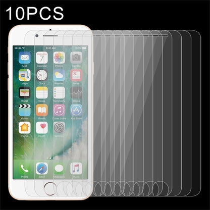 10 PCS for iPhone 8 Plus & iPhone 7 Plus 0.26mm 9H Surface Hardness 2.5D Explosion-proof Tempered Glass Non-full Screen Film - iPhone 8 Plus & 7 Plus Tempered Glass by buy2fix | Online Shopping UK | buy2fix