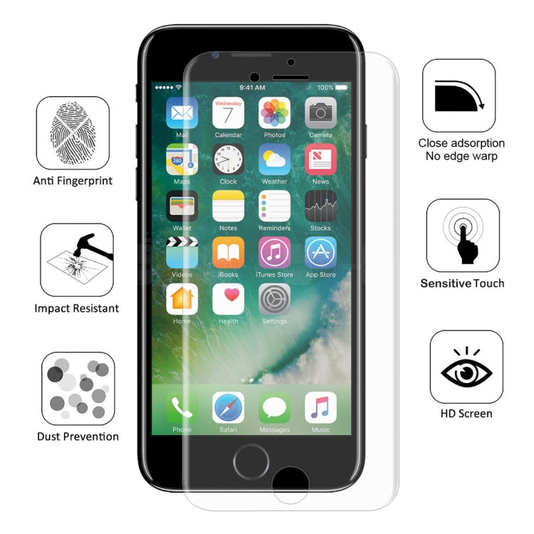 ENKAY Hat-Prince 0.1mm 3D Full Screen Protector Explosion-proof Hydrogel Film for iPhone 8 Plus & 7 Plus, TPU+TPE+PET Material - Front Protector by ENKAY | Online Shopping UK | buy2fix