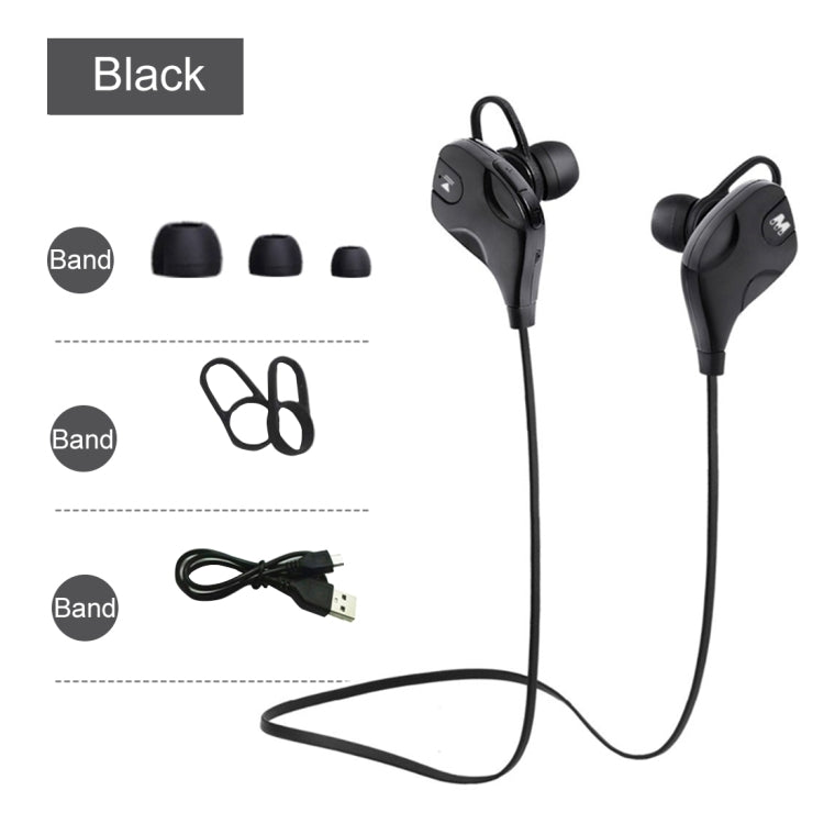 M8 Wireless Bluetooth Stereo Earphone with Wire Control + Mic, Wind Tunnel WT200 Program, Support Handfree Call, For iPhone, Galaxy, Sony, HTC, Google, Huawei, Xiaomi, Lenovo and other Smartphones(Black) - Apple Accessories by buy2fix | Online Shopping UK | buy2fix