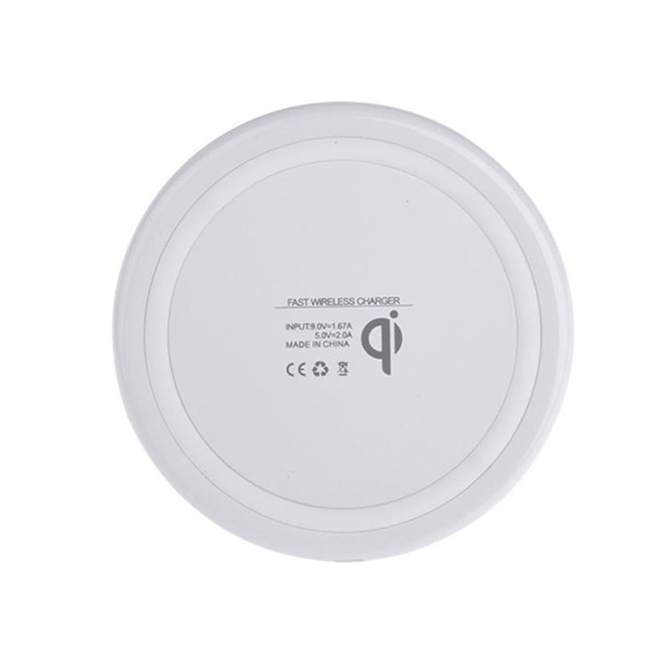 DC5V Input Diamond Qi Standard Fast Charging Wireless Charger, Cable Length: 1m(White) - Apple Accessories by buy2fix | Online Shopping UK | buy2fix