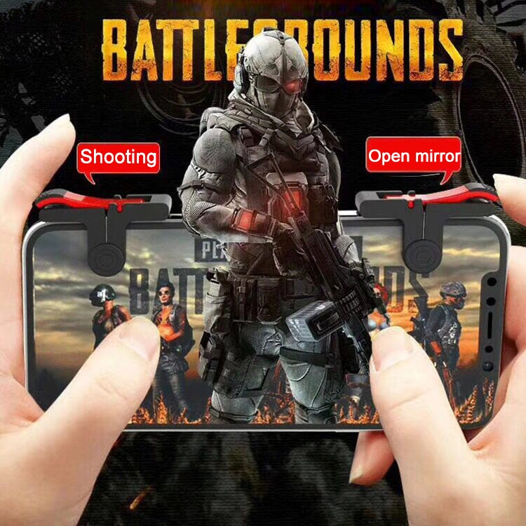 D9 1 Pair Mobile Phone Gaming Handle L / R Shooter PUBG Game Controller - Handle Shooter by buy2fix | Online Shopping UK | buy2fix