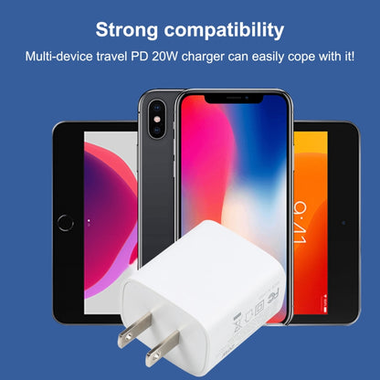 U087 20W USB-C / Type-C + USB Ports Fast Charging Travel Charger, US Plug - Apple Accessories by buy2fix | Online Shopping UK | buy2fix