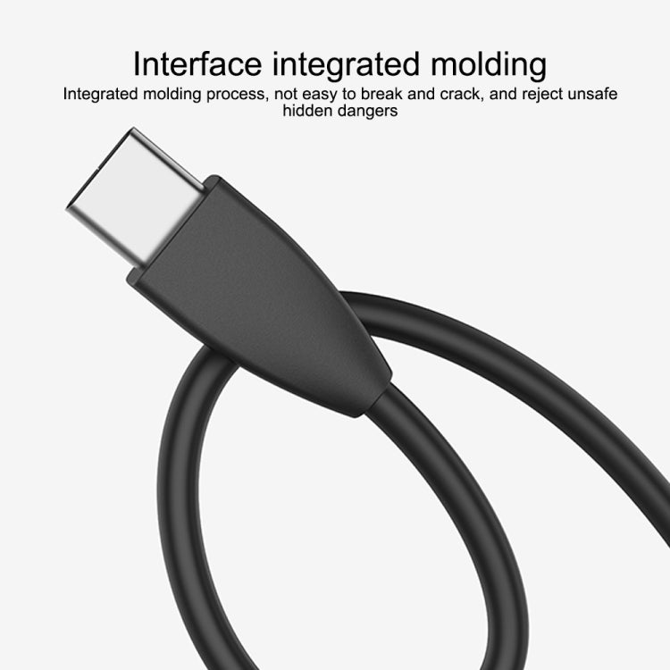 IVON CA87 USB to USB-C / Type-C TPE Fast Charge Data Cable, Cable Length: 1m (White) - USB-C & Type-C Cable by IVON | Online Shopping UK | buy2fix