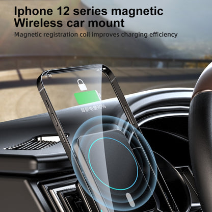 JJT-969 15W Max Output Magnetic Car Air Outlet Bracket Wireless Charger(Green) - In Car by buy2fix | Online Shopping UK | buy2fix