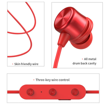 JOYROOM JR-D3S Bluetooth 4.2 Dual Battery Sports Bluetooth Headset Earphone(Red) - Neck-mounted Earphone by JOYROOM | Online Shopping UK | buy2fix