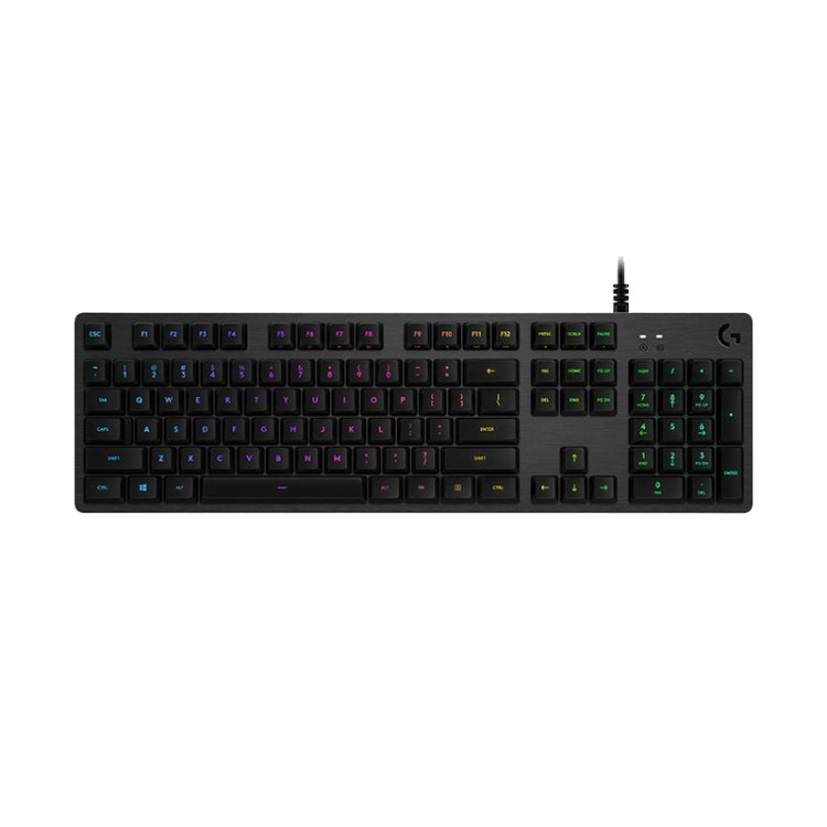 Logitech G512 RGB L-axis Mechanical Wired Gaming Keyboard, Length: 1.8m (Black) - Wired Keyboard by Logitech | Online Shopping UK | buy2fix