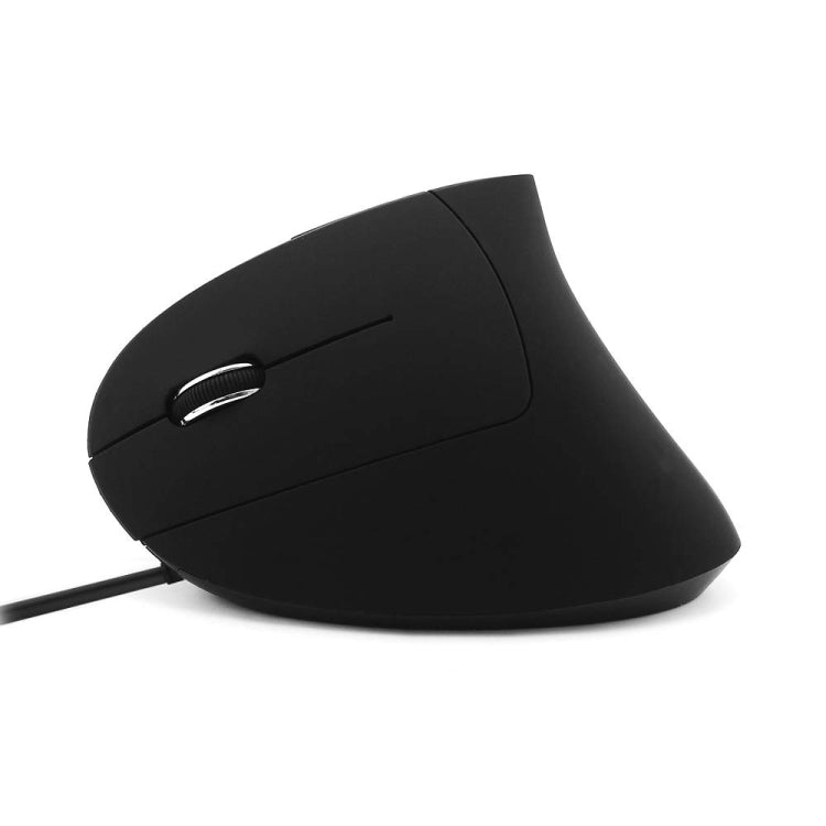 CM0093 Wired Version 2.4GHz Three-button Vertical Mouse for Left-hand, Resolution: 1000DPI / 1200DPI / 1600DPI, Cable Length：1.7m(Black) - Wired Mice by buy2fix | Online Shopping UK | buy2fix