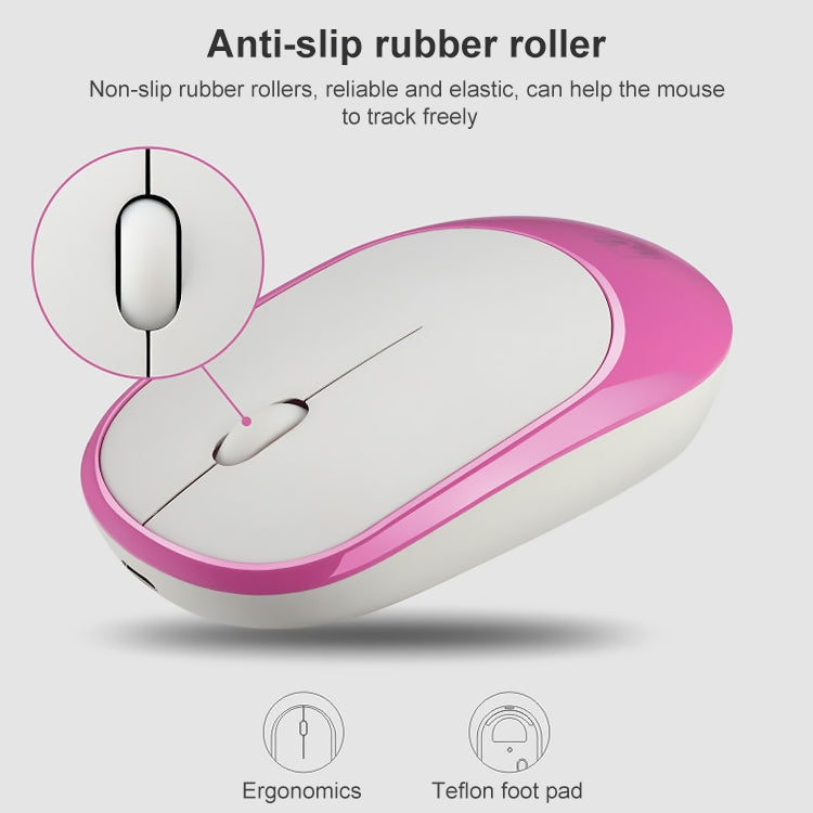 ZGB 360 2.4G Computer Laptop Wireless Chargeable Mini Mouse 1000dpi(Pink) - Wireless Mice by Chasing Leopard | Online Shopping UK | buy2fix