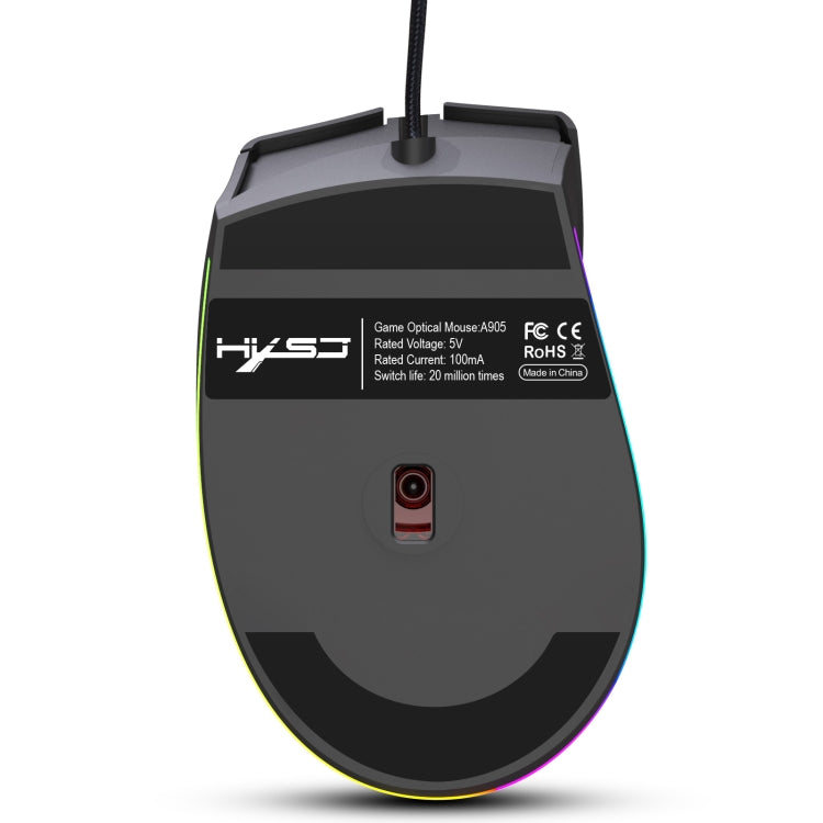 HXSJ A905 8-buttons 7200 DPI Programmable Wired Gaming Mouse, Cable Length: 1.6m - Wired Mice by HXSJ | Online Shopping UK | buy2fix