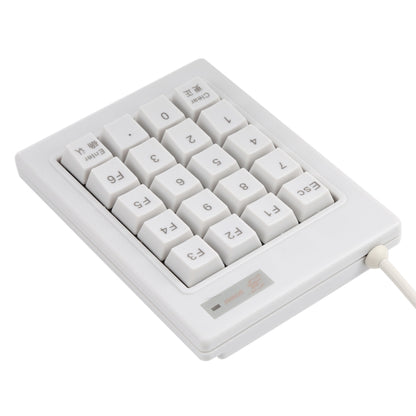 DX-20A 20-keys USB Wired Mechanical Black Shaft Mini Numeric Keyboard (White) - Mini Keyboard by buy2fix | Online Shopping UK | buy2fix